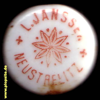 Bügelverschluss aus: Brauerei L. Janssen, Neustrelitz, Deutschland