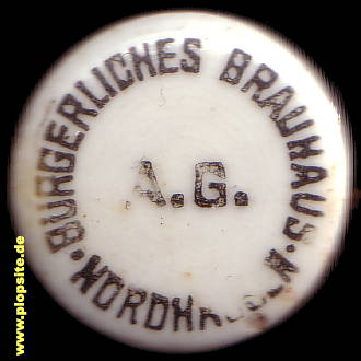 Bügelverschluss aus: Bürgerliches Brauhaus AG, Nordhausen, Nordhausen am Harz, Deutschland