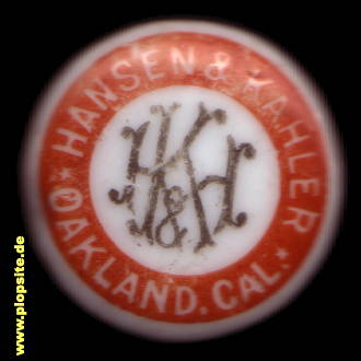 Bügelverschluss aus: Oakland, CA, Hansen & Kahler,  US, unbekannt, USA