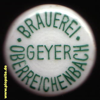 BŸügelverschluss aus: Brauerei Geyer, Oberreichenbach / Mfr., Oberreichenbach bei Herzogenaurach, Deutschland