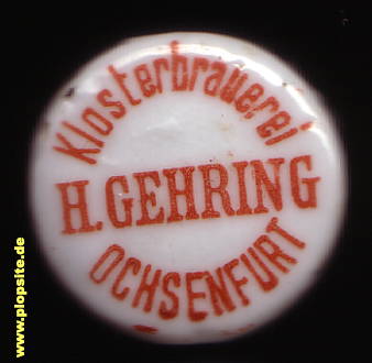 Bügelverschluss aus: Klosterbrauerei Gehring, Ochsenfurt, Deutschland