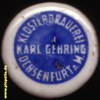 Bügelverschluss aus: Klosterbrauerei Gehring, Ochsenfurt, Deutschland