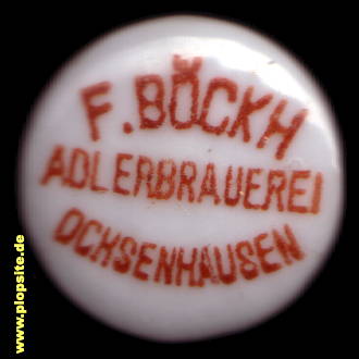 BŸügelverschluss aus: Adlerbrauerei Böckh, Ochsenhausen, Deutschland