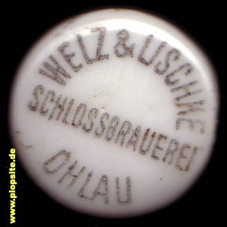 BŸügelverschluss aus: Schloßbrauerei & Malzfabrik Welz & Lischke, Ohlau, Oława, Polen