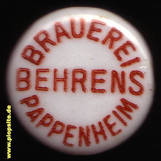 Bügelverschluss aus: Brauerei Behrens, Pappenheim, Deutschland