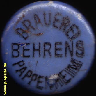 Bügelverschluss aus: Brauerei Behrens, Pappenheim, Deutschland