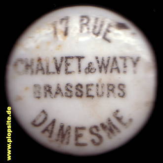 Bügelverschluss aus: Brasseurs Chalvet & Waty (17 Rue Damesme, 75013 Paris), Paris, Frankreich