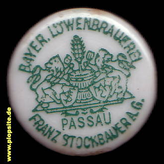 Bügelverschluss aus: Bayerische Löwenbrauerei Stockbauer AG, Passau, Deutschland