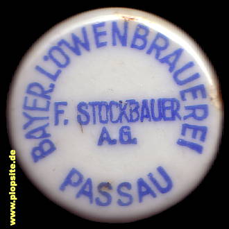 Bügelverschluss aus: Bayerische Löwenbrauerei Stockbauer AG, Passau, Deutschland