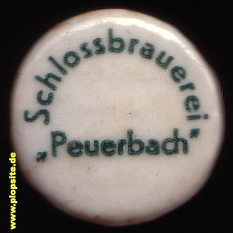 Picture of a ceramic Hutter stopper from: Schloßbrauerei, Peuerbach, Austria