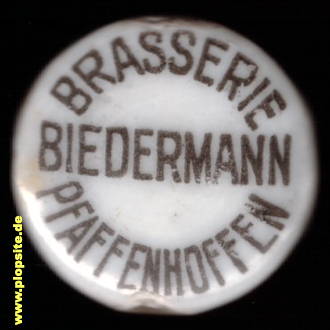 BŸügelverschluss aus: Brasserie Jacob Biedermann, Pfaffenhoffen / Elsass, Pfaffenhofen, Pfaffhoffe, Frankreich
