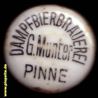 Bügelverschluss aus: Dampfbierbrauerei Gabriel Munter, Pinne, Pniewy, Polen