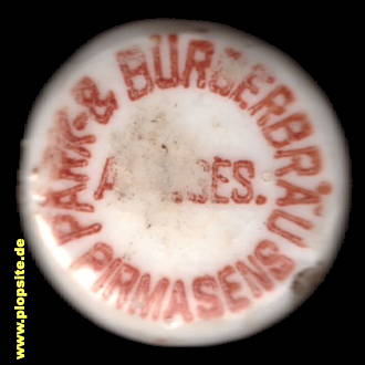 Bügelverschluss aus: Park & Bürgerbräu Act. Ges., Pirmasens, Deutschland