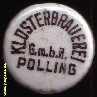 Picture of a ceramic Hutter stopper from: Klosterbrauerei GmbH, Polling, Germany