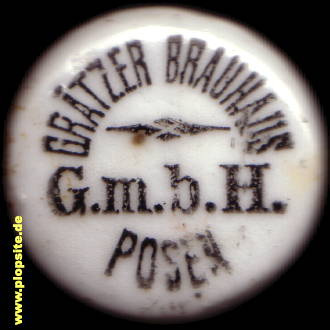 Bügelverschluss aus: Grätzer Brauhaus GmbH, Posen, Poznań, Polen