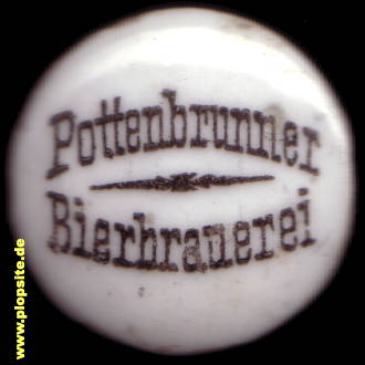 Picture of a ceramic Hutter stopper from: Bierbrauerei, Pottenbrunn, Sankt Pölten, Austria