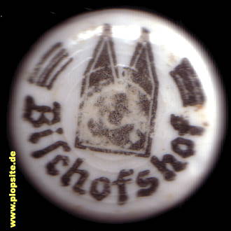 Picture of a ceramic Hutter stopper from: Brauerei Bischofshof, Regensburg, Germany