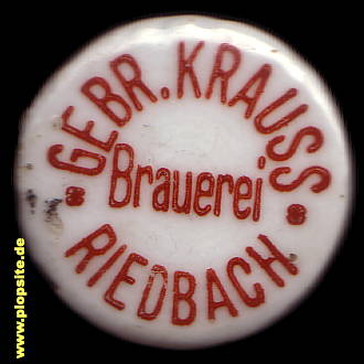 BŸügelverschluss aus: Brauerei Gebrüder Krauss, Riedbach, Deutschland