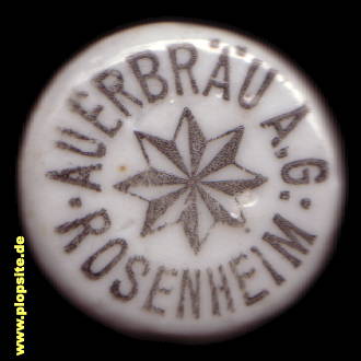 Picture of a ceramic Hutter stopper from: Auerbräu, Rosenheim, Germany