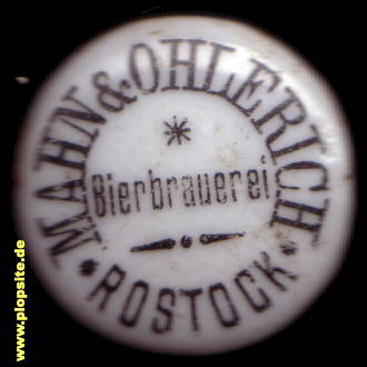 Bügelverschluss aus: Bierbrauerei Mahn & Ohlerich, Rostock, Deutschland