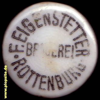 BŸügelverschluss aus: Brauerei Eigenstetter, Rottenburg / Laaber, Deutschland