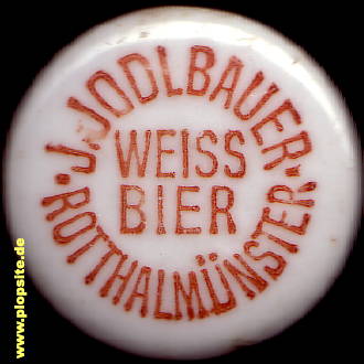 Bügelverschluss aus: Weißbierbrauerei, Josef Jodlbauer, Rotthalmünster, Deutschland