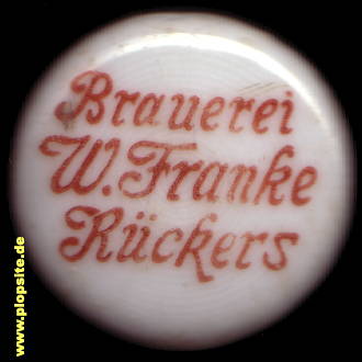 Bügelverschluss aus: Brauerei Franke, Rückers, Szczytna, Polen