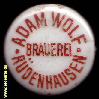 BŸügelverschluss aus: Brauerei Adam Wolf, Rüdenhausen, Deutschland