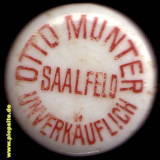 BŸügelverschluss aus: Malzfabrik Otto Munter, Saalfeld / Ostpreußen, Zalewo, Polen