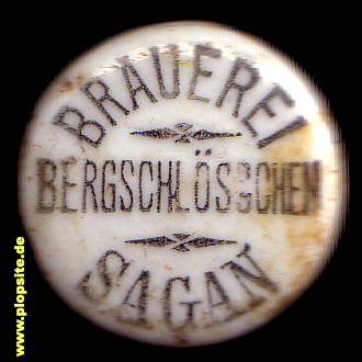 Bügelverschluss aus: Brauerei Bergschlößchen , Sagan, Żagań, Polen