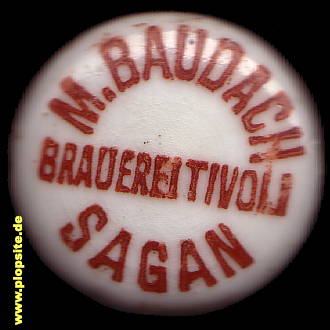 Bügelverschluss aus: Tivoli Brauerei Moritz Baudach, Sagan, Żagań, Polen