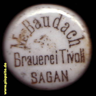 BŸügelverschluss aus: Tivoli Brauerei Moritz Baudach, Sagan, Żagań, Polen