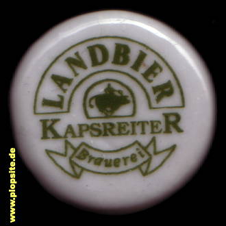 Picture of a ceramic Hutter stopper from: Brauerei Kapsreiter, Schärding, Schärding / Inn, Austria