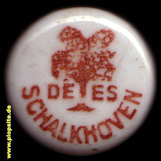 Picture of a ceramic Hutter stopper from: Brouwerij de Es, Schalkhoven, Belgium