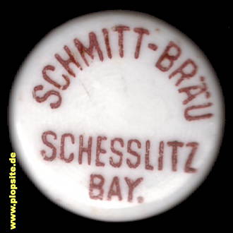 Picture of a ceramic Hutter stopper from: Schmitt Bräu, Scheßlitz, Germany