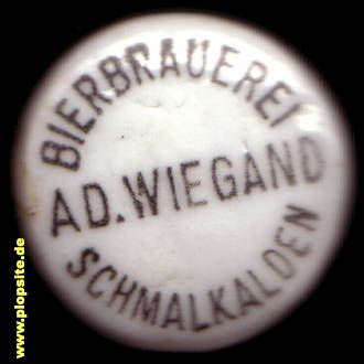 BŸügelverschluss aus: Bierbrauerei A.D. Wiegand, Schmalkalden, Deutschland