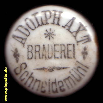 Bügelverschluss aus: Brauerei Adolf Axt, Schneidemühl, Piła, Polen