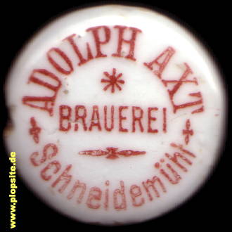 Bügelverschluss aus: Brauerei Adolf Axt, Schneidemühl, Piła, Polen