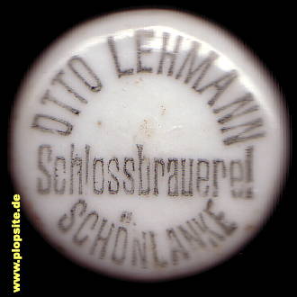 Bügelverschluss aus: Schloßbrauerei Otto Lehmann, Schönlanke, Trzcianka, Polen