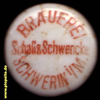 Bügelverschluss aus: Brauerei Schall & Schwencke, Schwerin, Deutschland