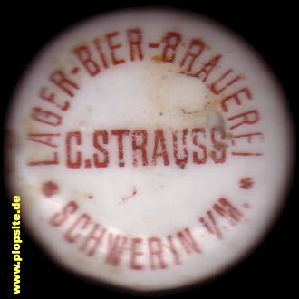 Bügelverschluss aus: Lager-Bier-Brauerei C. Strauss, Schwerin, Deutschland