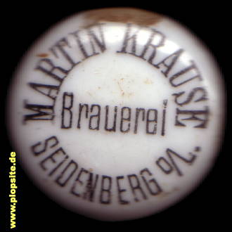 BŸügelverschluss aus: Brauerei Martin Krause, Seidenberg, Zawidów, Zawidow, Polen