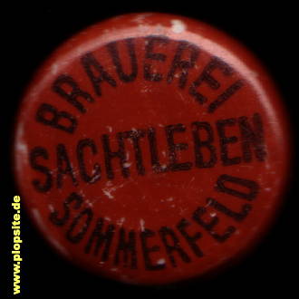 Bügelverschluss aus: Brauerei Johannes Sachtleben, Sommerfeld, Lubsko, Zemsz, Žemŕ, Polen