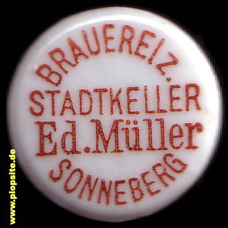 Bügelverschluss aus: Brauerei zum Stadtkeller Edmund Müller, Sonneberg, Deutschland