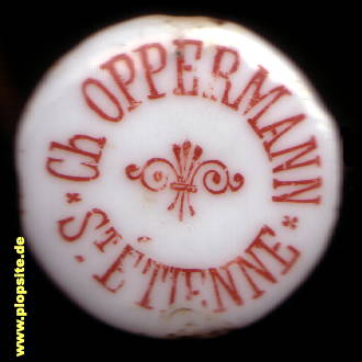 Bügelverschluss aus: Brasserie Oppermann & Cie. (Bellevue), St. Étienne, Frankreich