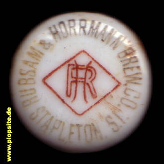 BŸügelverschluss aus: Ruebsam & Horrmann Brewing Co., Stapelton, NY, USA