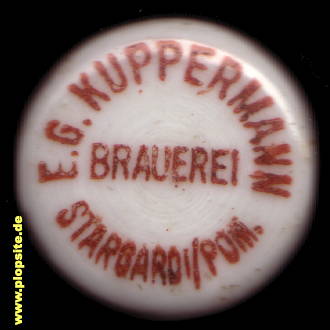 Bügelverschluss aus: Brauerei E.G. Kuppermann, Stargard i. Pom., Stargard Szczeciński, Polen