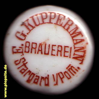 Bügelverschluss aus: Brauerei E.G. Kuppermann, Stargard i. Pom., Stargard Szczeciński, Polen