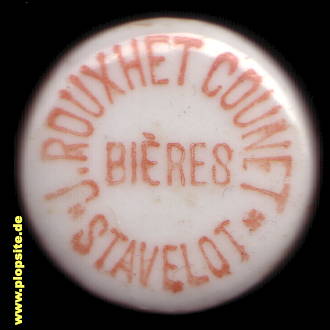 Bügelverschluss aus: J. Rouxhet Counet Bieres, Stavelot, Ståvleu, Stablo, Belgien