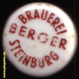 BŸügelverschluss aus: Brauerei Berger, Steinburg, Steenborg, Deutschland